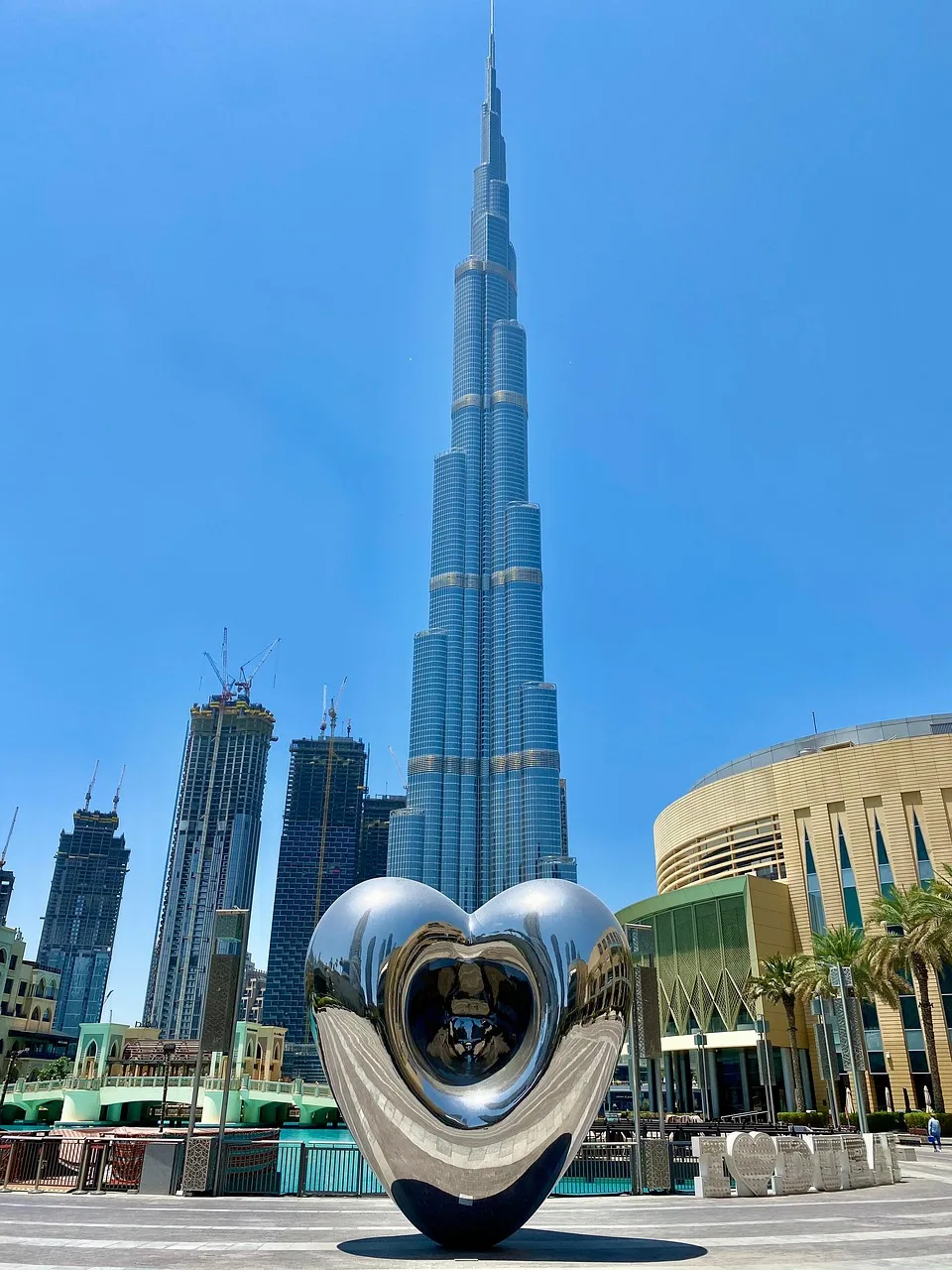 skyskraber, burj khalifa, dubai, u a e, milepæl, arkitektur