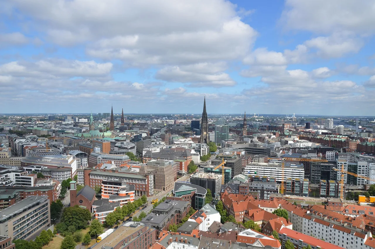 hamborg, tyskland, europa, arkitektur, warehouse district, bygning, hus, by, mursten, begrænset, havn, vartegn, rejse, seværdigheder, havneby, fartøjer, bybilledet, visning